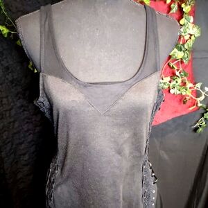 Gothic side corset tanktop